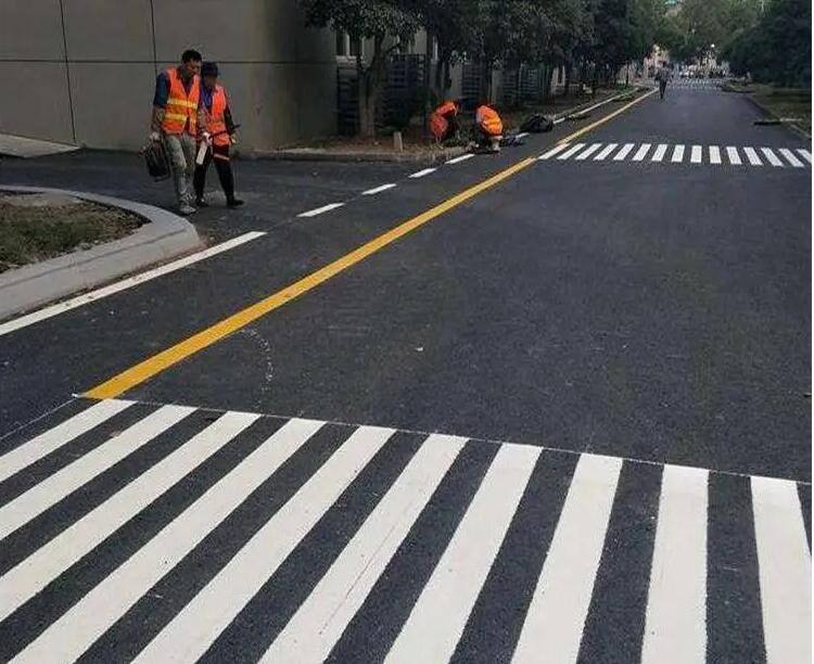  宿迁道路彩色标线案例展示